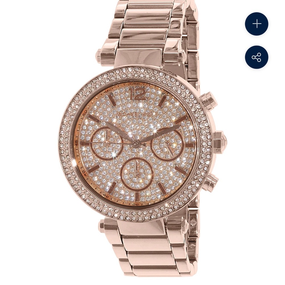 Michael Kors Rose Gold Crystal Watch